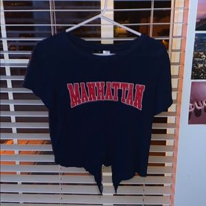 FRONT TIE CROP TOP “MANHATTAN” (H&M)